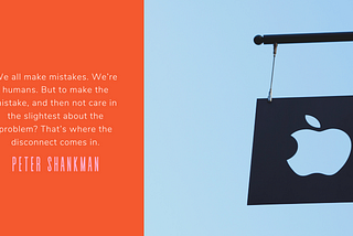 Quote from Peter Shankman, virtual keynote speaker “We all make mistakes. We’re humans. But to make the mistake, and then not care in the slightest about the problem? That’s where the disconnect comes in.”