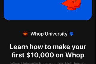 Have you heard of Whop.com?? The best new all in one free program!