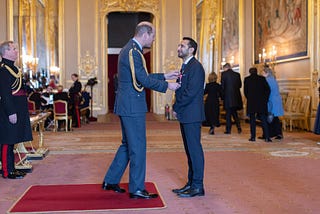 Prince of Wales Awarded MBE to My Brother