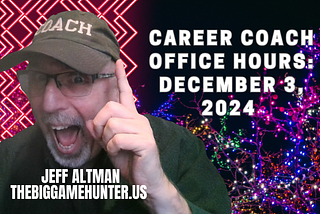 Career Coach Office Hours: December 3 2024