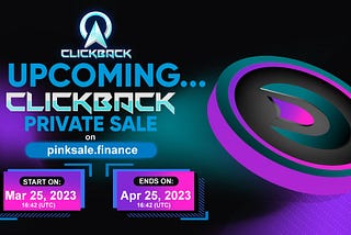 ClickBack Private Sale Upcoming