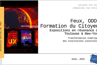 Feux, ODD et éducation du citoyen : Expositions en résonance de Toulouse à New-York