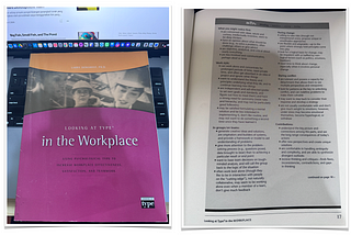 Looking at Type in the Workplace