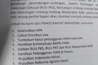 Aksi Reformasi Dikorupsi