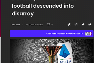5 Reasons Why Serie A is Not the Serie B of Europe