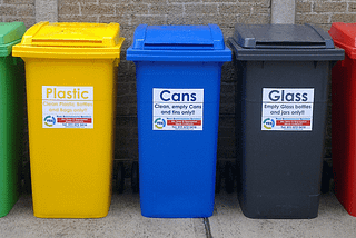 Use Of Different Recycling Bins