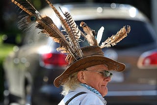 Slan mo chara* Feather Hat Guy