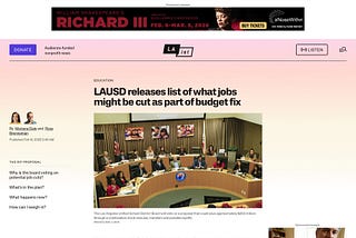 RECIPE FOR A WINTER 2026 DISASTER IN THE LOS ANGELES UNIFIED SCHOOL DISTRICT