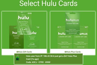 How to get 100 & 12 months Hulu+ gift card without paying