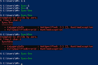 Running basic algebric commands using the PowerShell scripting language