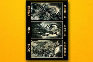 HOT Viking as brave as ragnar as wise as odin as strong as thor poster
