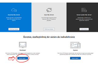 MS SQL Kurulumu