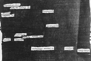 Blackout Poetry 1.29.17