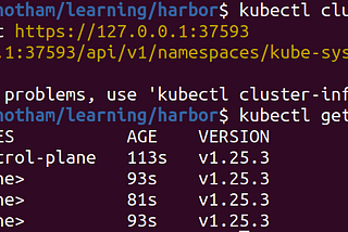 harbor registry setup on kind kubernetes cluster