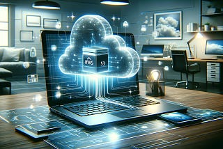 A modern, personal cloud computing concept focusing on Amazon’s AWS S3 service.