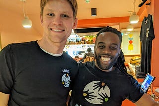 portrait of Freddie and Emeka