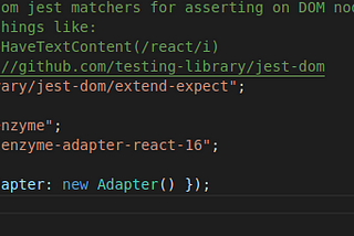 Unit testing a React Component with Jest + Enzyme.