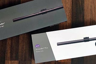 BenQ standard screenbar vs screenbar Plus boxes