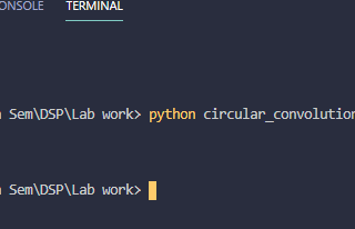 Circular Convolution using python