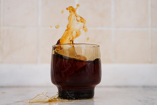 It fell RIGHT into my coffee…