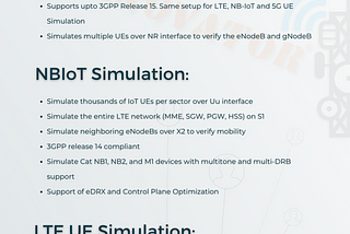 5UE Simulator (LTE, 5G, NBIoT)