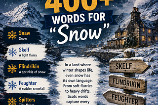 Did You Know… There Are over 400 Ways to Say Snow in Scotland?