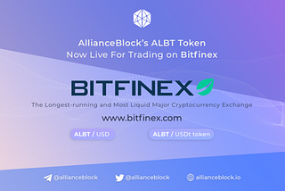 AllianceBlock的ALBT代币将在Bitfinex上市