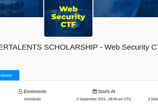 CYBERTALENTS SCHOLARSHIP — Web Security CTF