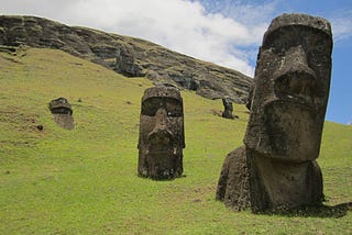 The Easter Island Heads. What you lookin at?
