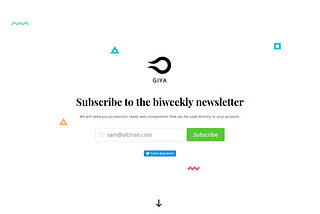 GIYA!! A biweekly newsletter for front-end developers