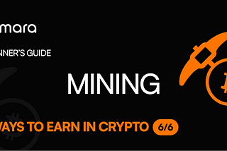 Mining in cryptocurrency for beginners.