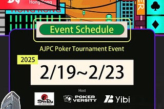 号外！AJPC Poker Tournament 火热进行中！🥋