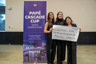 The UW Purple team took home first place in the competition, winning the $1500 top prize.