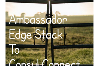 Ambassador Edge Stack to Consul Connect