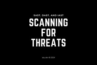 Scanning for Threats