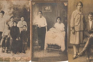 Isaac, his wife Susanna, and four of their kids (left photo). Family Archive