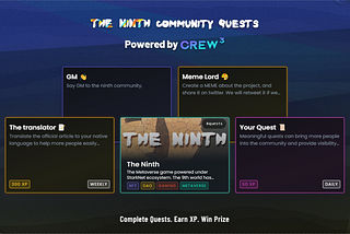 The Ninth Community Quests