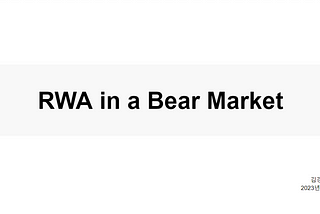 RWA in a bear market