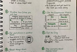 8 Ways to End Procrastination.
