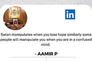 Quote — Aamir P