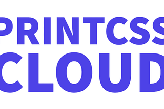 Introducing PrintCSS Cloud