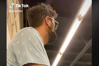 This is a snapshot of the opening footage of @zkchillin’s now famous quiet quitting video on Tik Tok.