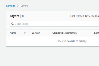 Add custom layer to AWS Lambda