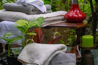 Bath & Hand Towel Set & Luxury Soap — Misty Peaks