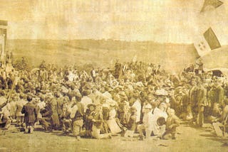A 1ª Missa ao ar livre no Ipiranga.