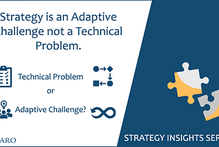 Strategy is an adaptive challenge not a technical problem.