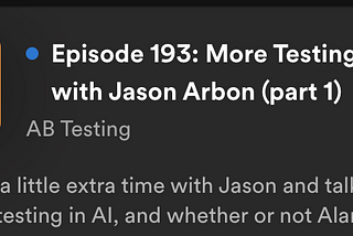 AB Testing Podcast: AI (Part1)