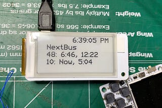 Raspberry Pi Zero E-Ink Bus Predictions