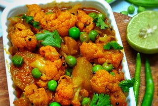 Aloo Gobhi Matar masala