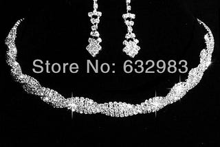 Crystal Choker Necklace Wedding